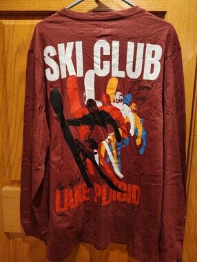 Mad Engine Lake Placid Ski Club Long Sleeved T-shirt, XL